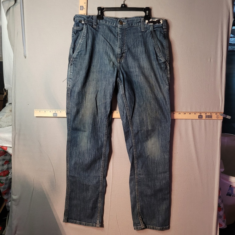 Carhartt FR Flame Resistant Carpenter Jeans Mens 36x32 Blue Denim Work Pants